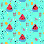 西瓜图案的清新背景图