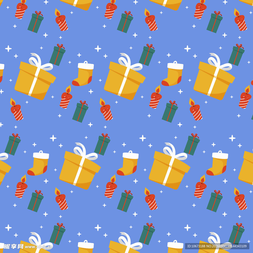 圣诞礼物图案背景