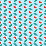 圣诞冬青浆果图案背景