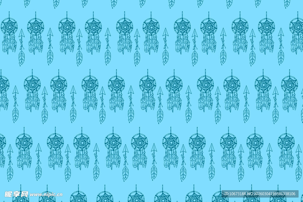 蓝底中式传统花纹图案