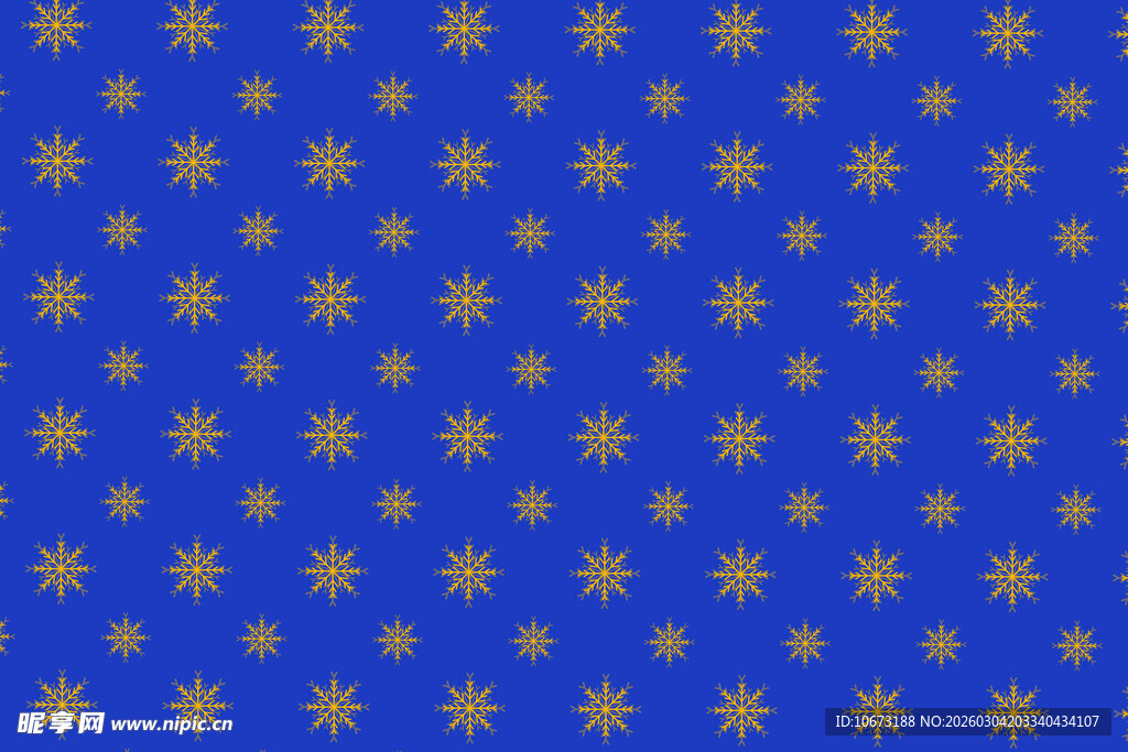 蓝色背景金色星星图案