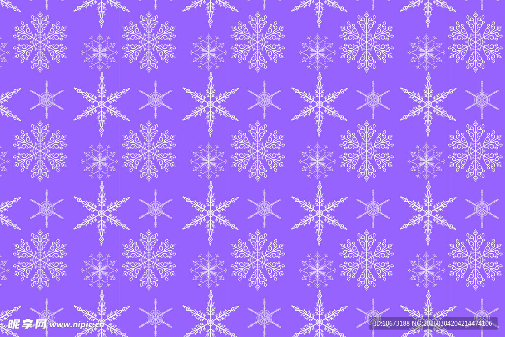 紫色雪花图案背景纹理