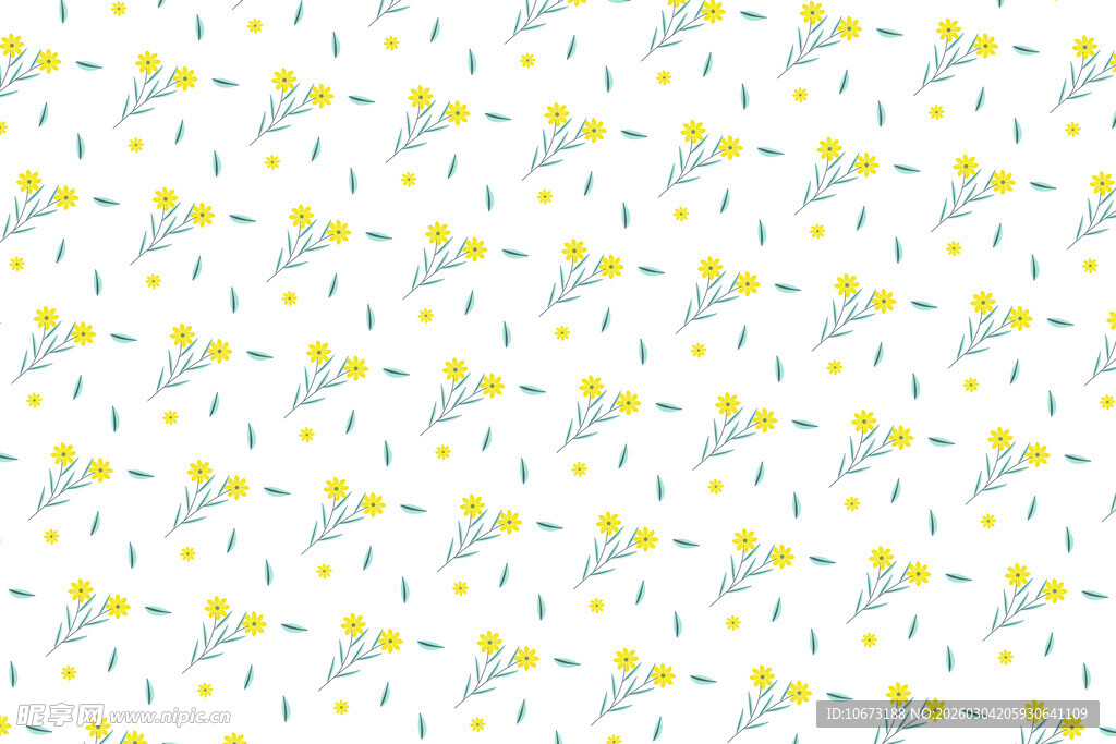 清新花朵图案背景图