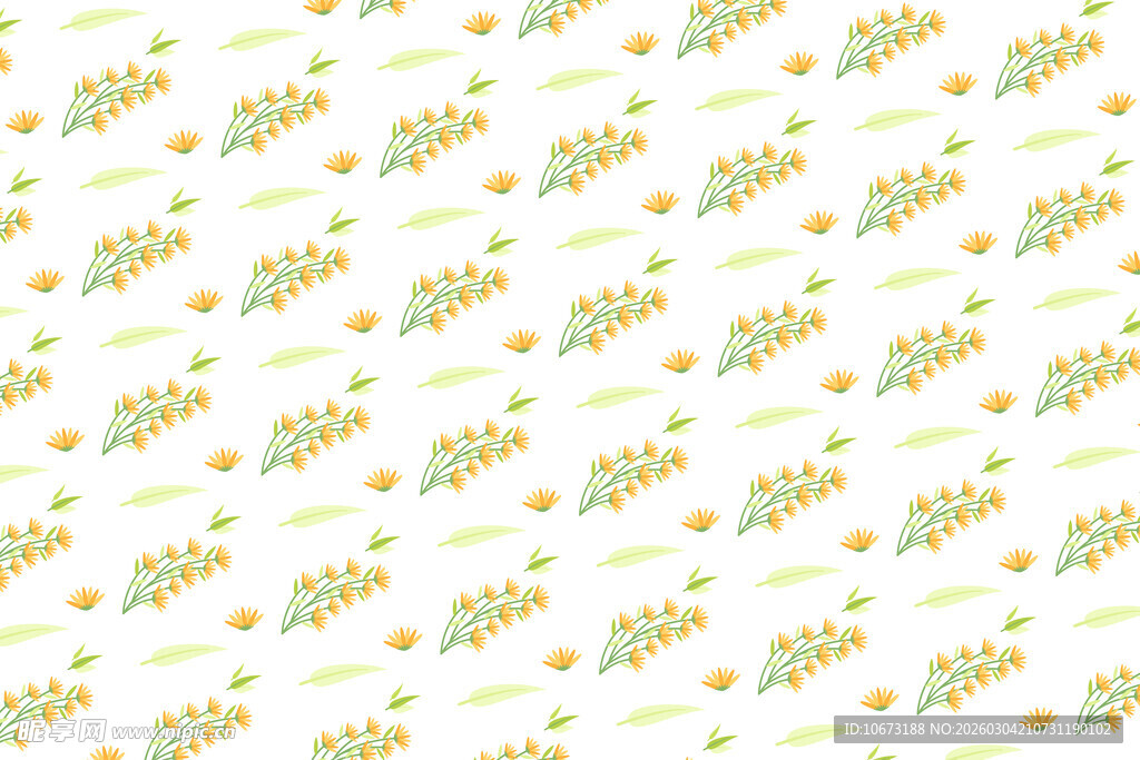 清新花卉水果图案背景