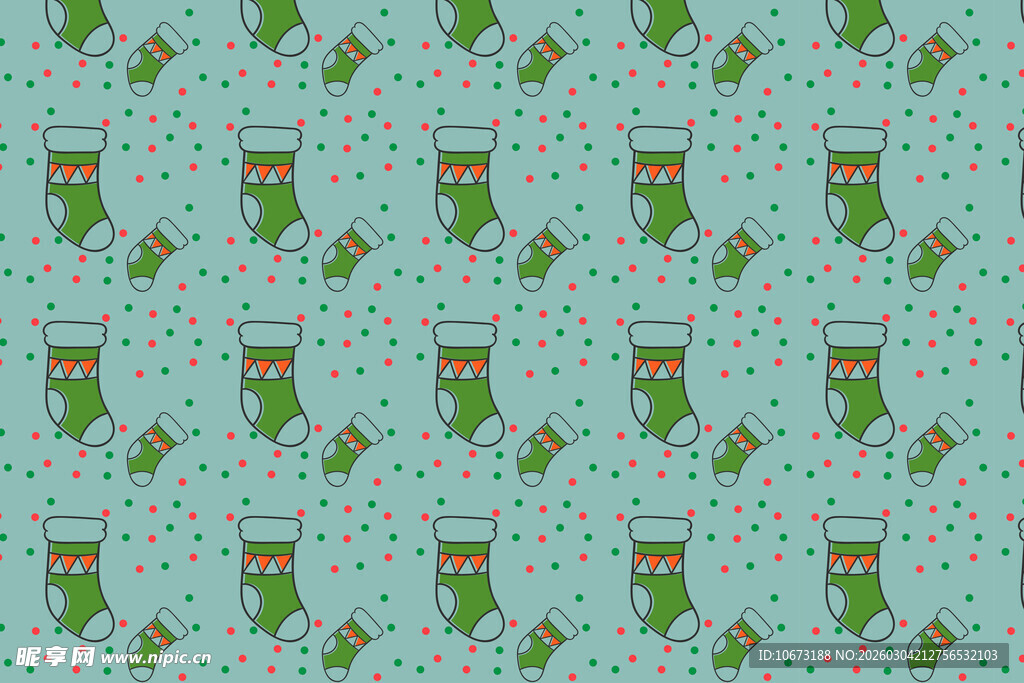 圣诞袜图案背景纹理