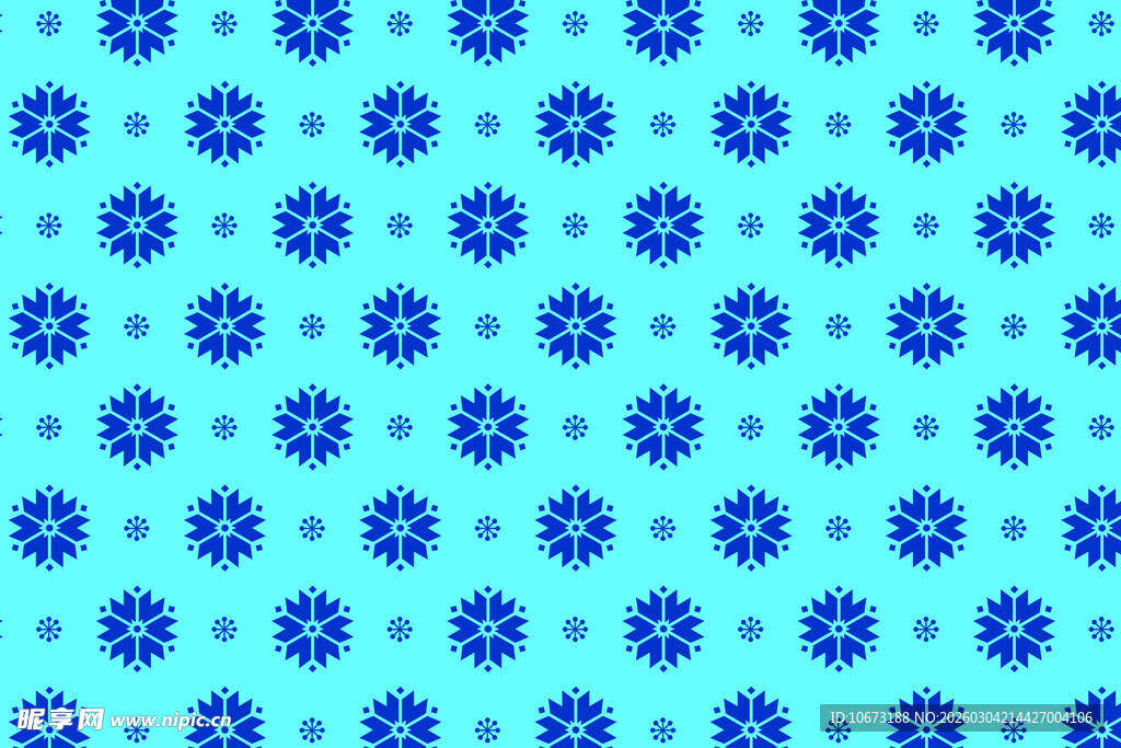 蓝色花卉图案背景纹理