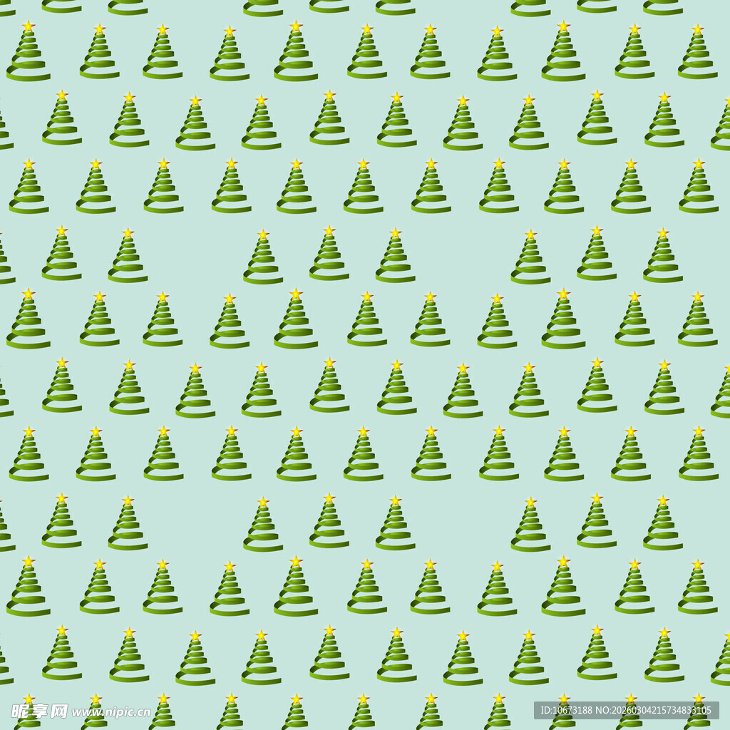 绿色圣诞树图案背景