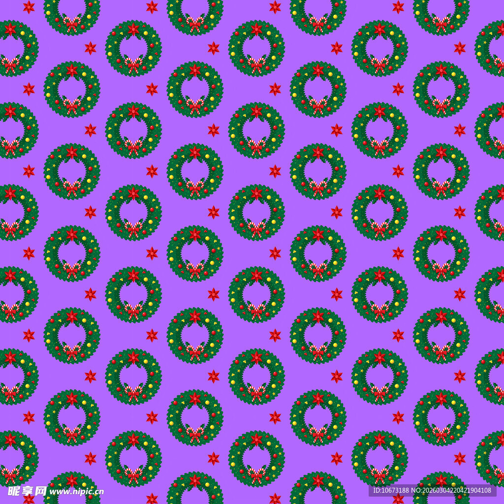 紫色圆形图案无缝背景图