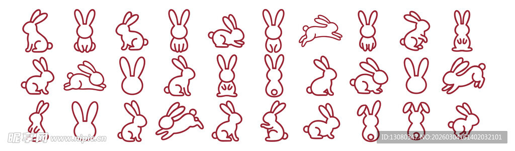 兔子图案
