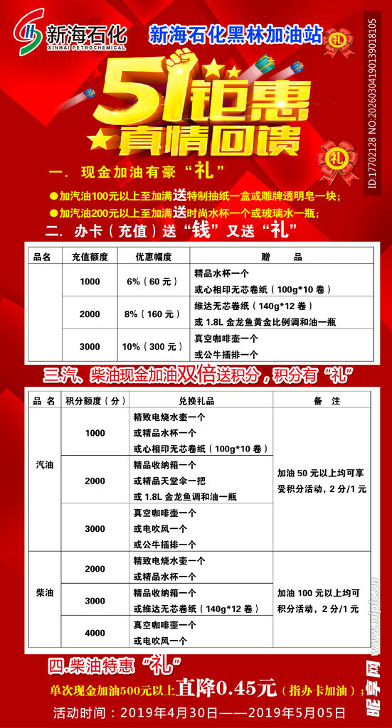 51促销活动商品价格表