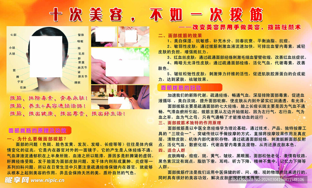 美容养生宣传海报