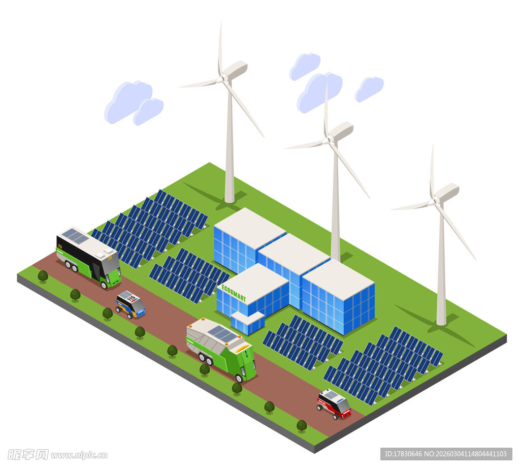 风力与太阳能发电场模型