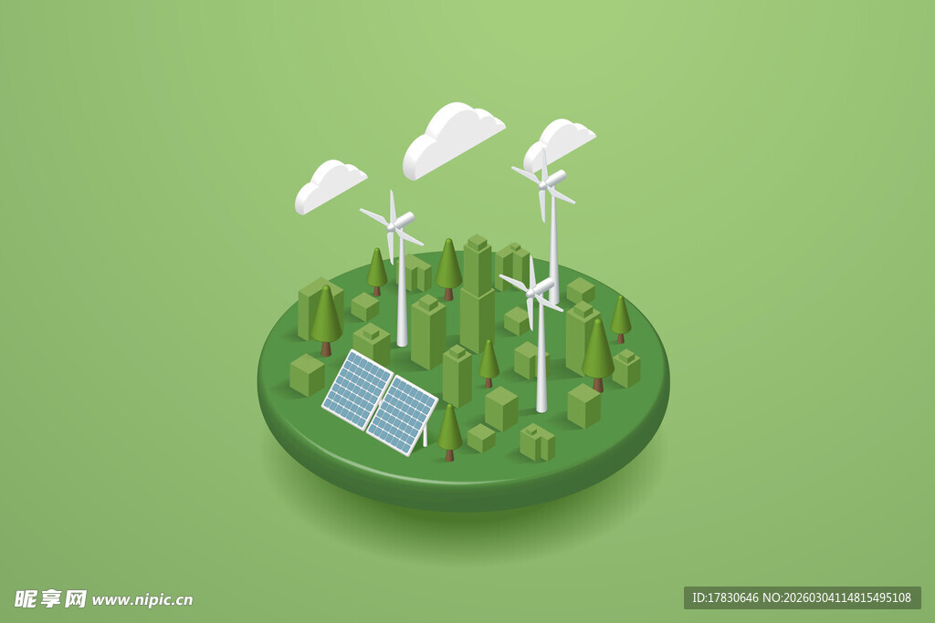 绿色能源模型展示