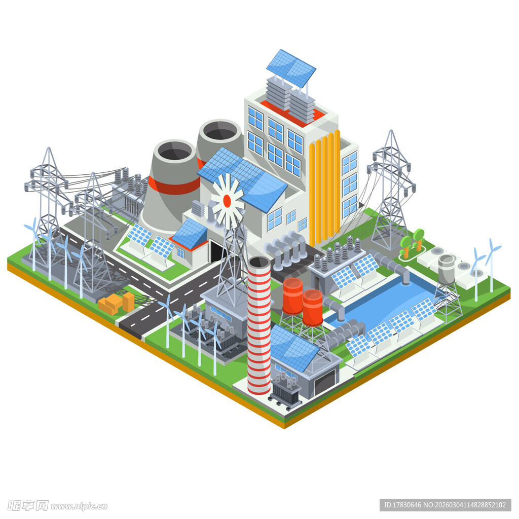 工业设施立体模型展示