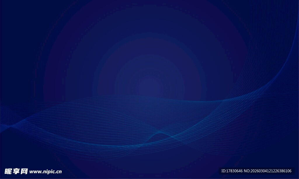 深蓝色渐变线条抽象背景