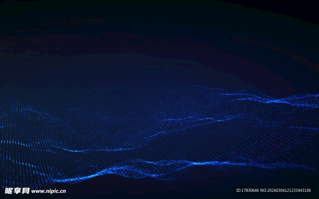 蓝色流光波纹背景图