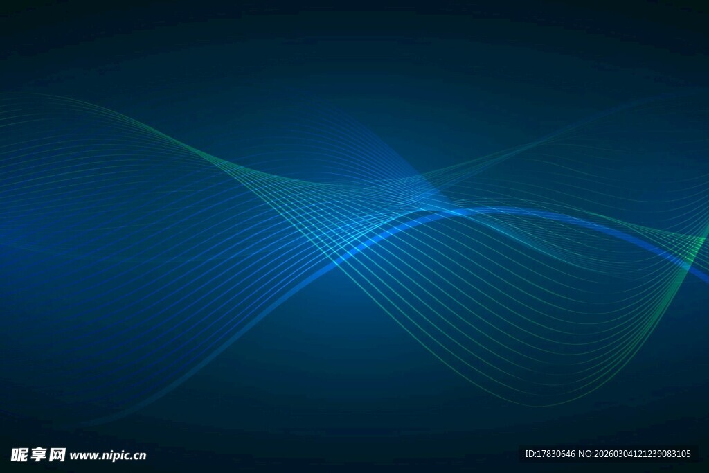 蓝色动感光线背景图