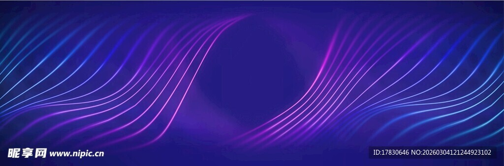 梦幻紫色波浪线条背景
