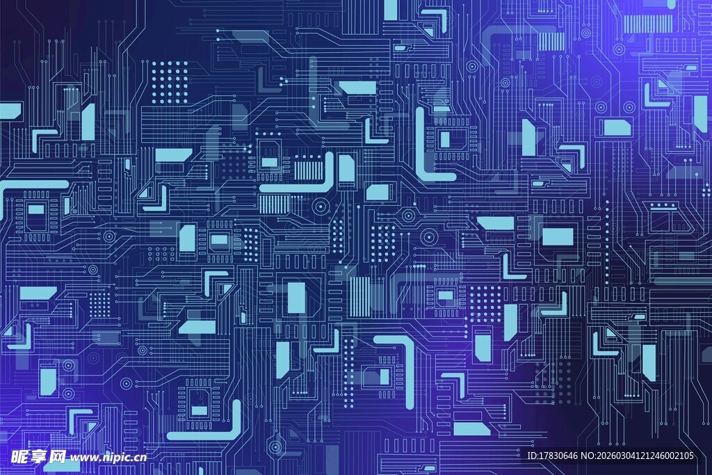 科技感数字矩阵背景图