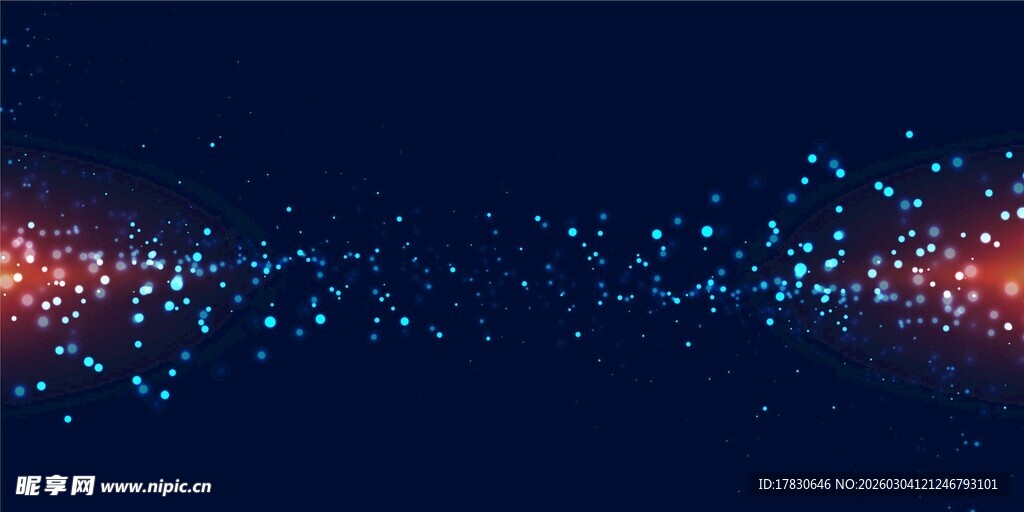 梦幻粒子流动背景图