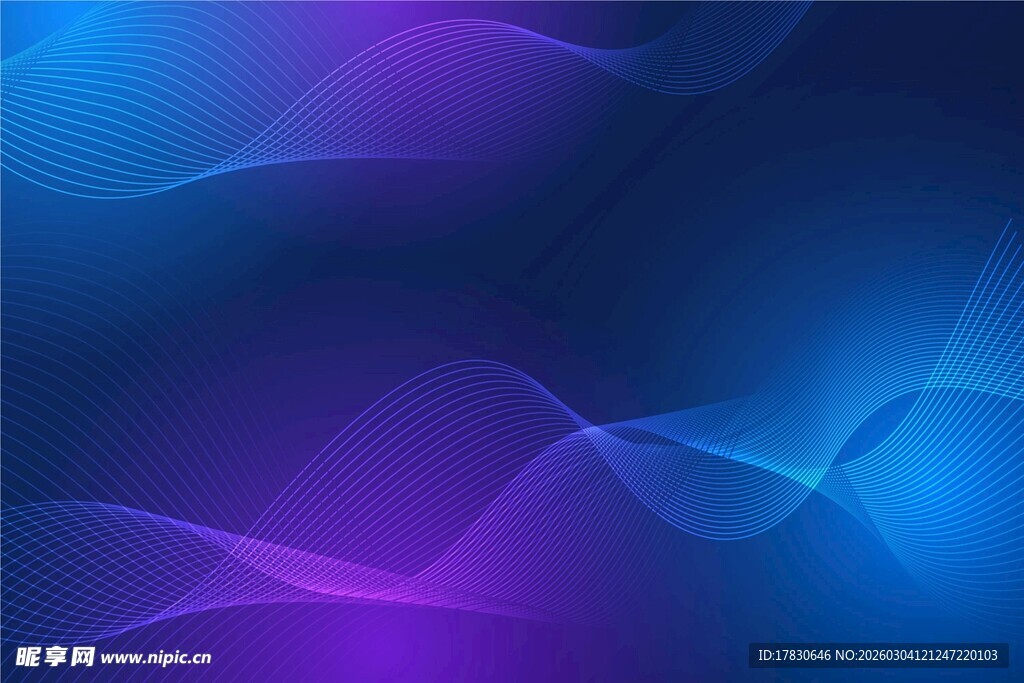 梦幻蓝紫渐变抽象背景图