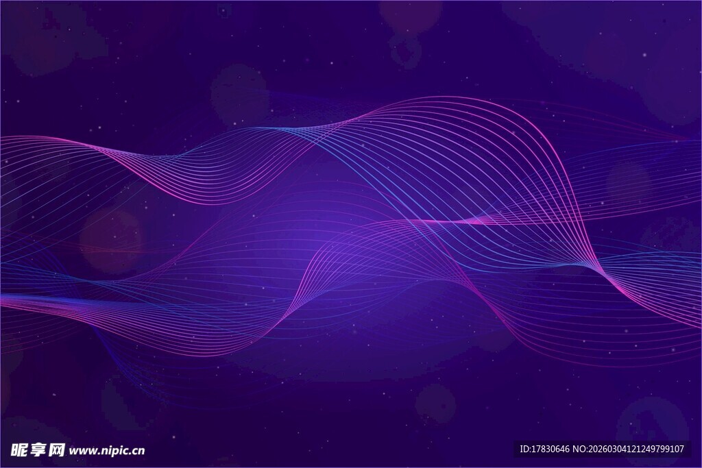 紫色动感线条抽象背景图
