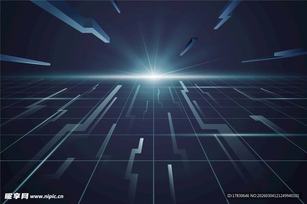科技感未来空间背景图