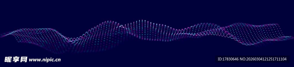 蓝色梦幻波浪背景图