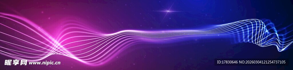 梦幻渐变线条背景图