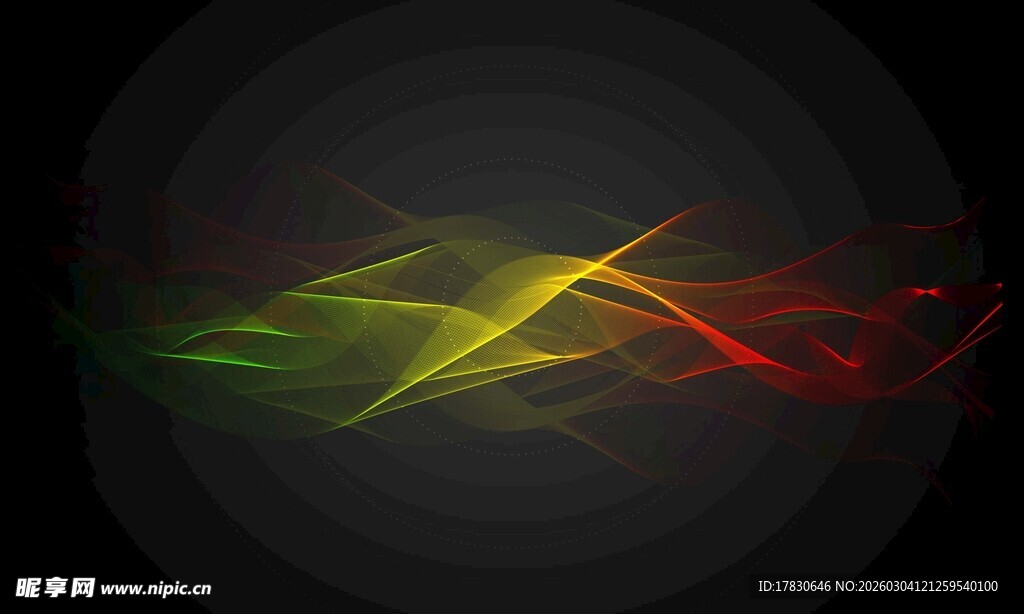 炫彩动感光线抽象背景图