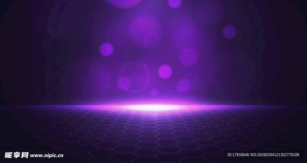 紫色梦幻光效背景图