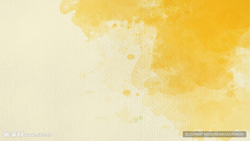 黄色水彩背景