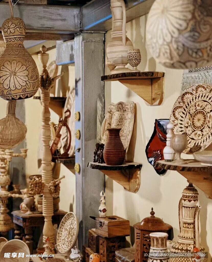 复古手工艺品陈列展示