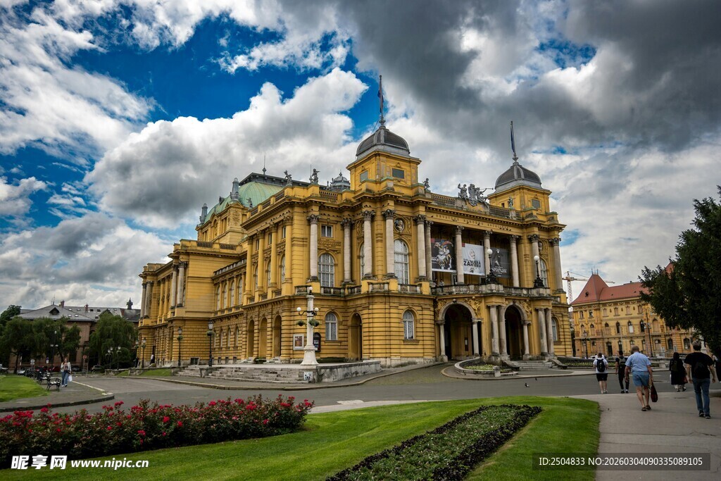 萨格勒布美丽的历史建筑
