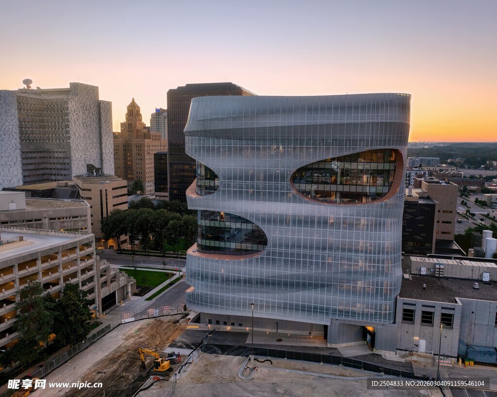 现代城市独特建筑景观