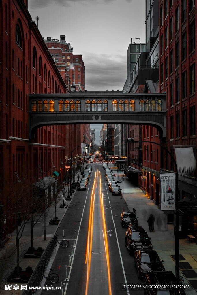 城市高架桥道路风景