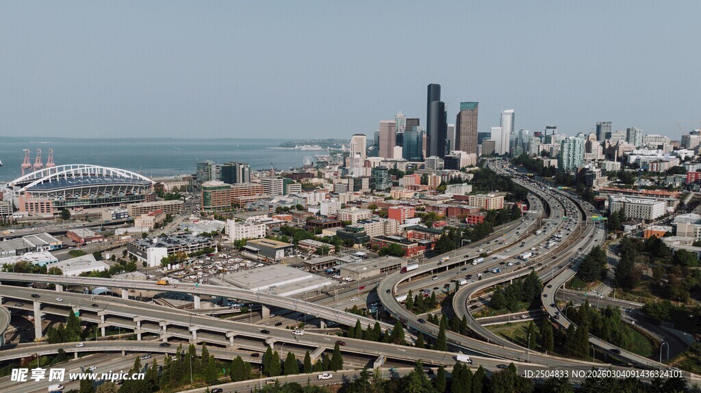 城市景观俯瞰图