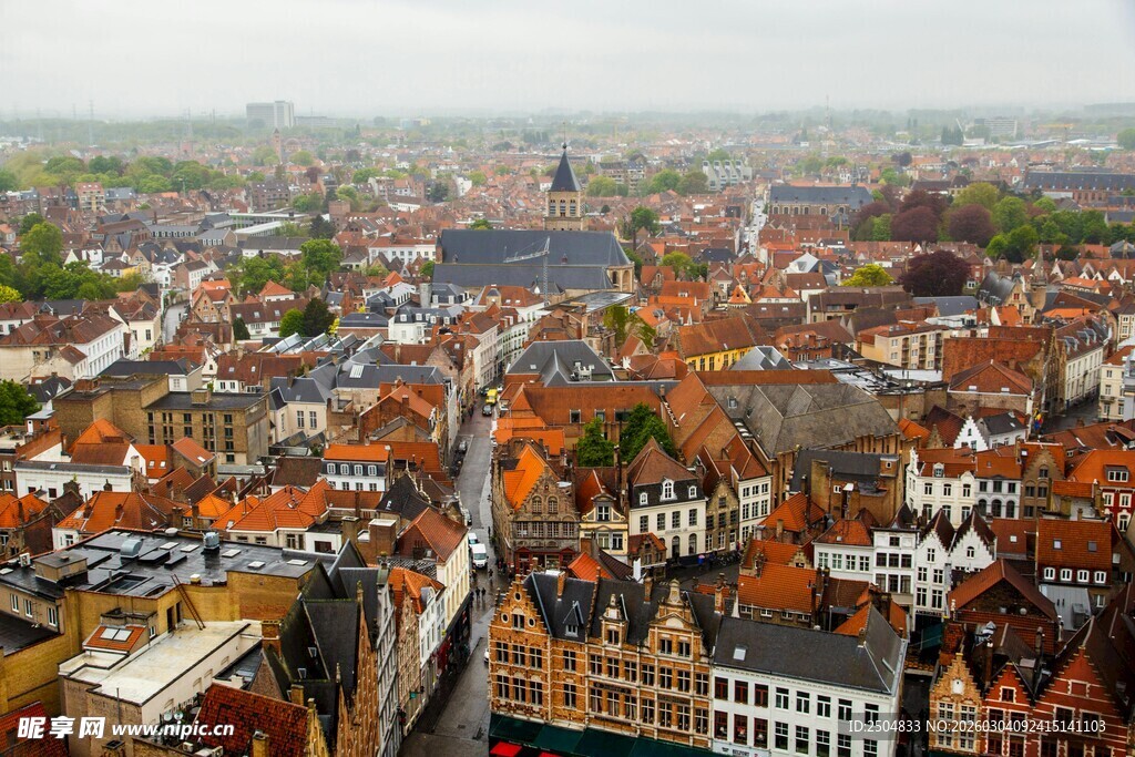  洲城市全景俯瞰