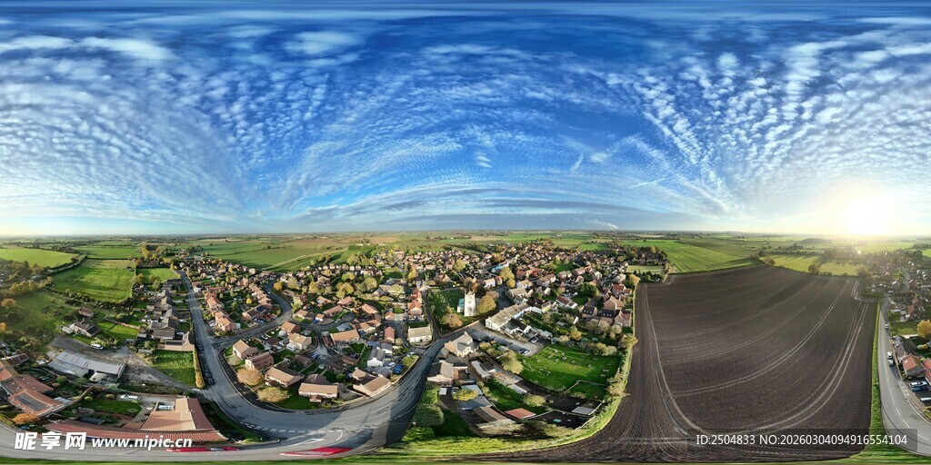 城市全景鸟瞰图