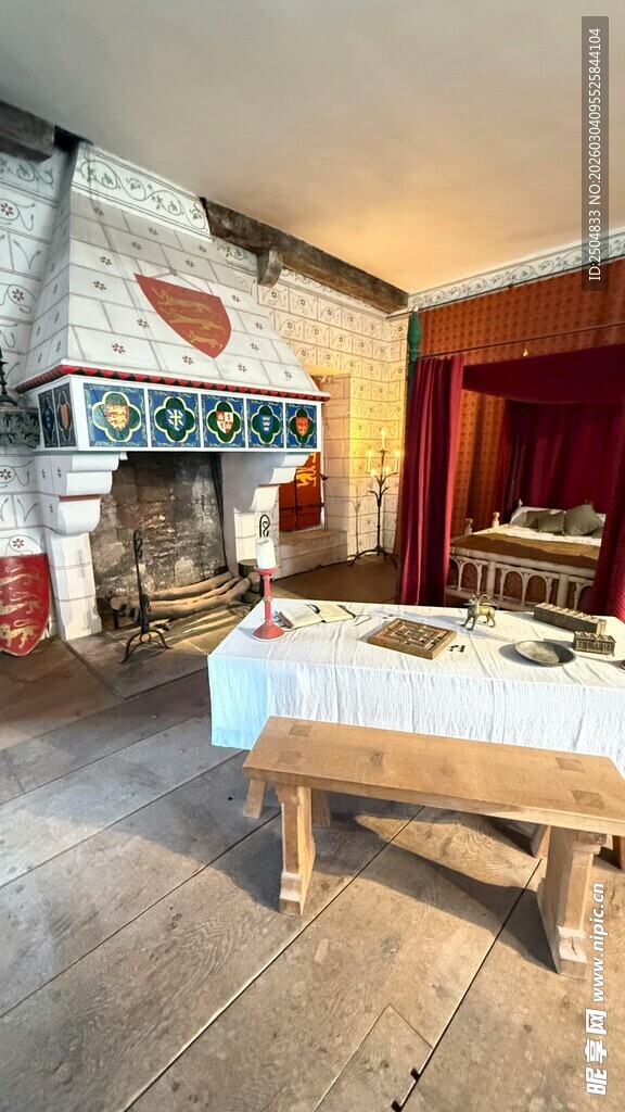 复古温馨的乡村风格室内场景