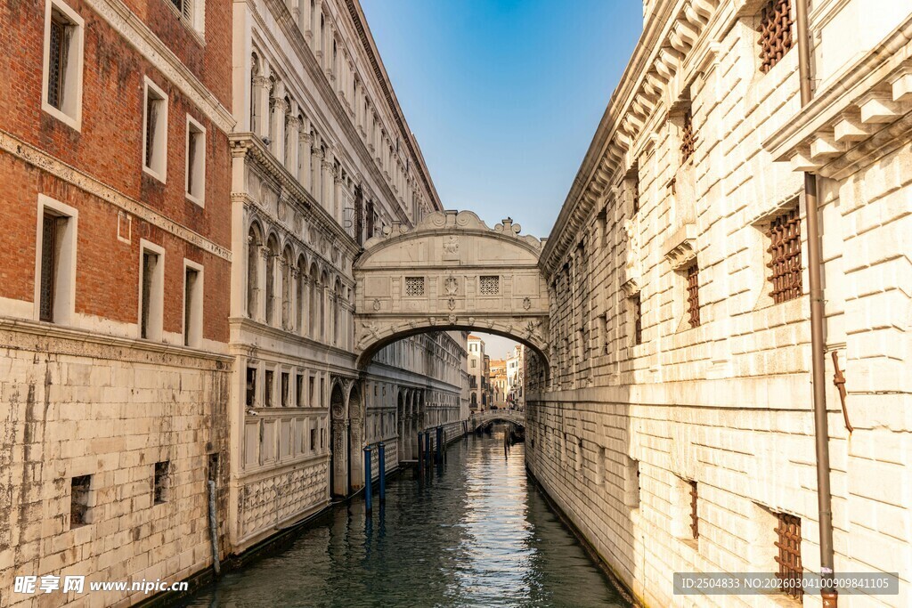威尼斯叹息桥风景