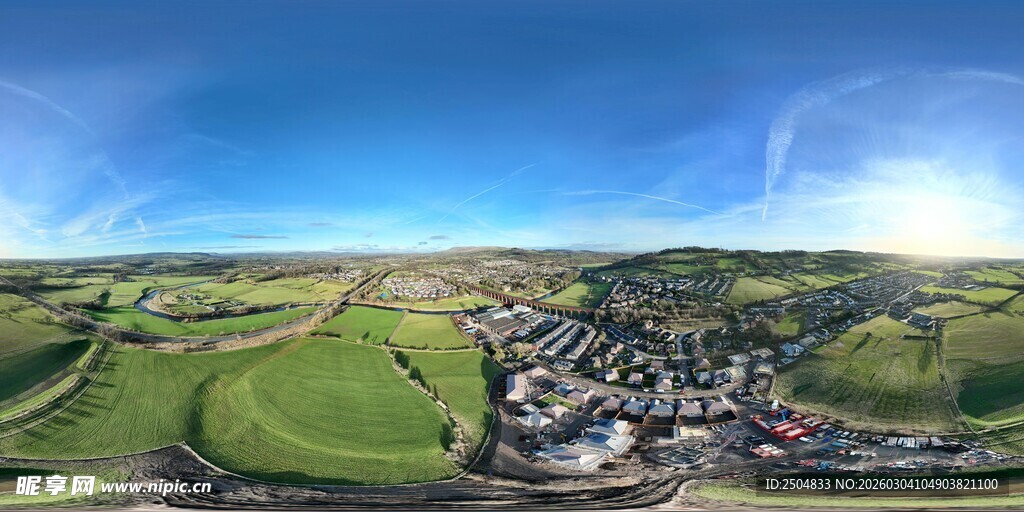 田园风光全景图