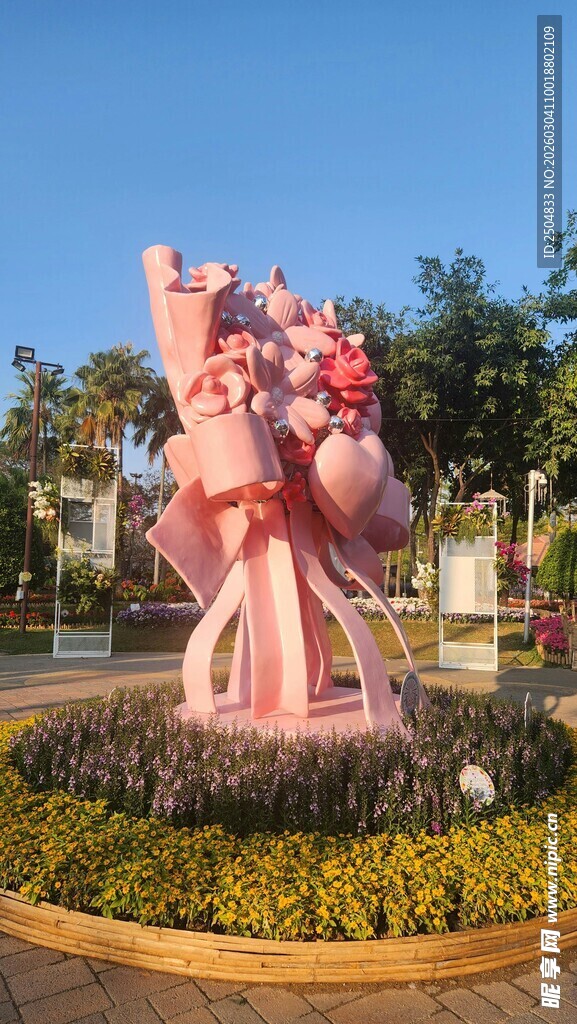 城市鲜花雕塑景观