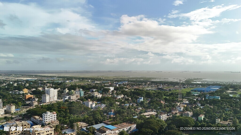 城市全景风光图