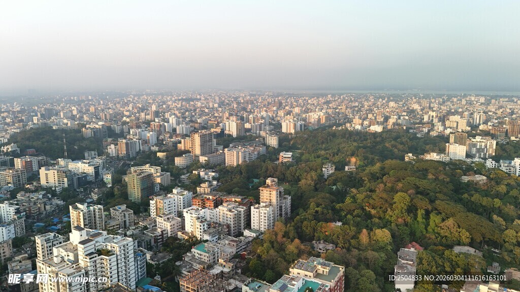 城市鸟瞰景观图