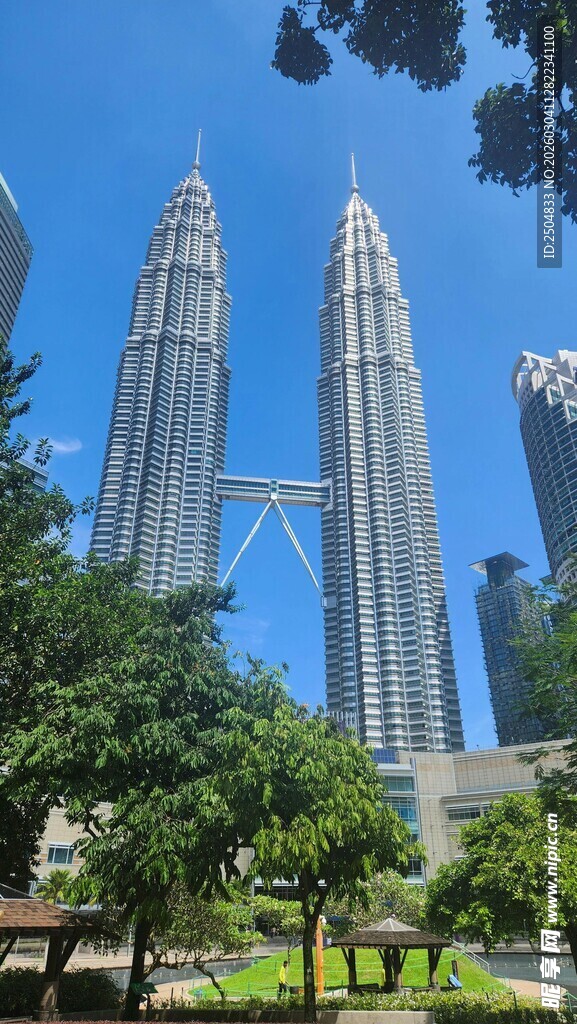 吉隆坡双子塔城市景观
