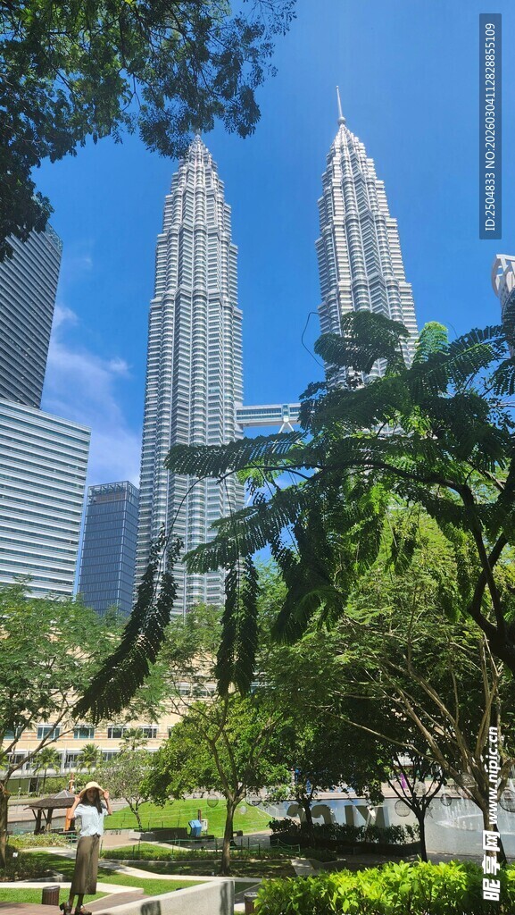 吉隆坡双子塔城市景观