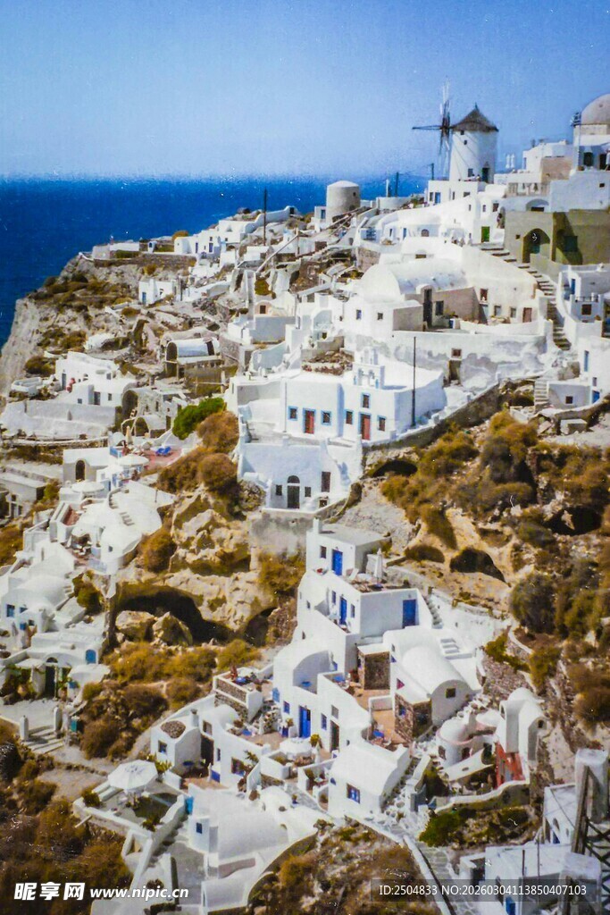 圣托里尼白色浪漫小镇