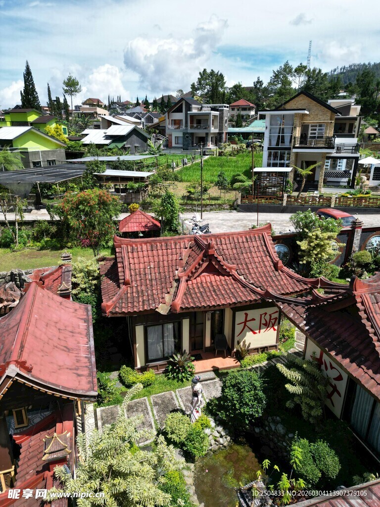 东南亚风格村落景观