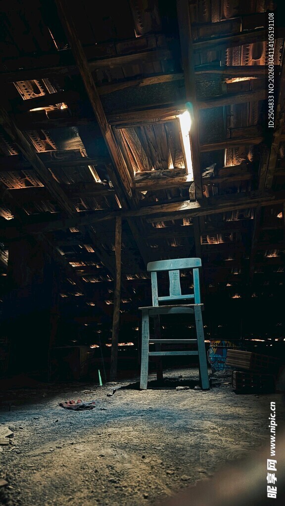 科幻风室内场景中的椅子